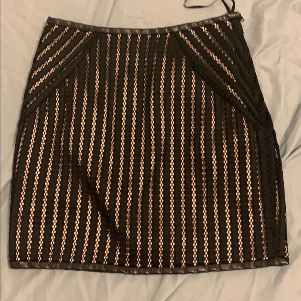 Black lace skirt